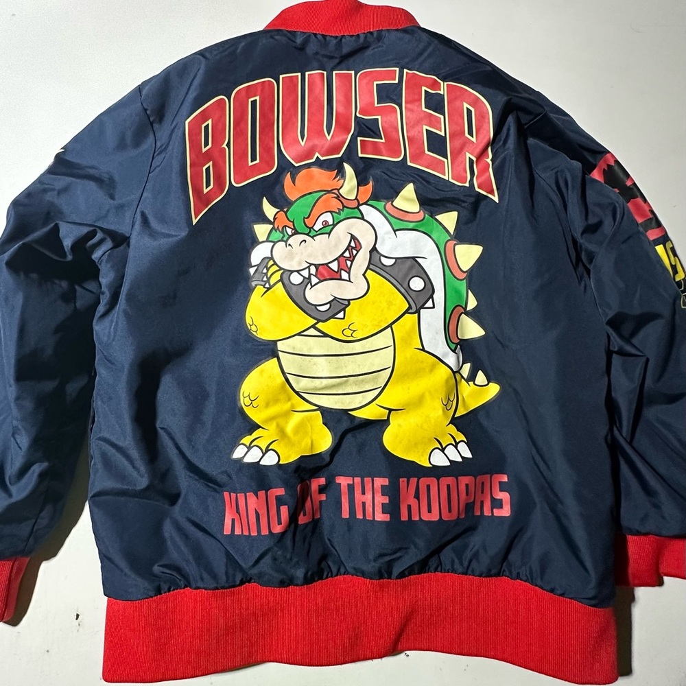 Super Mario Brothers Bowser Graphic puffer Jacket
